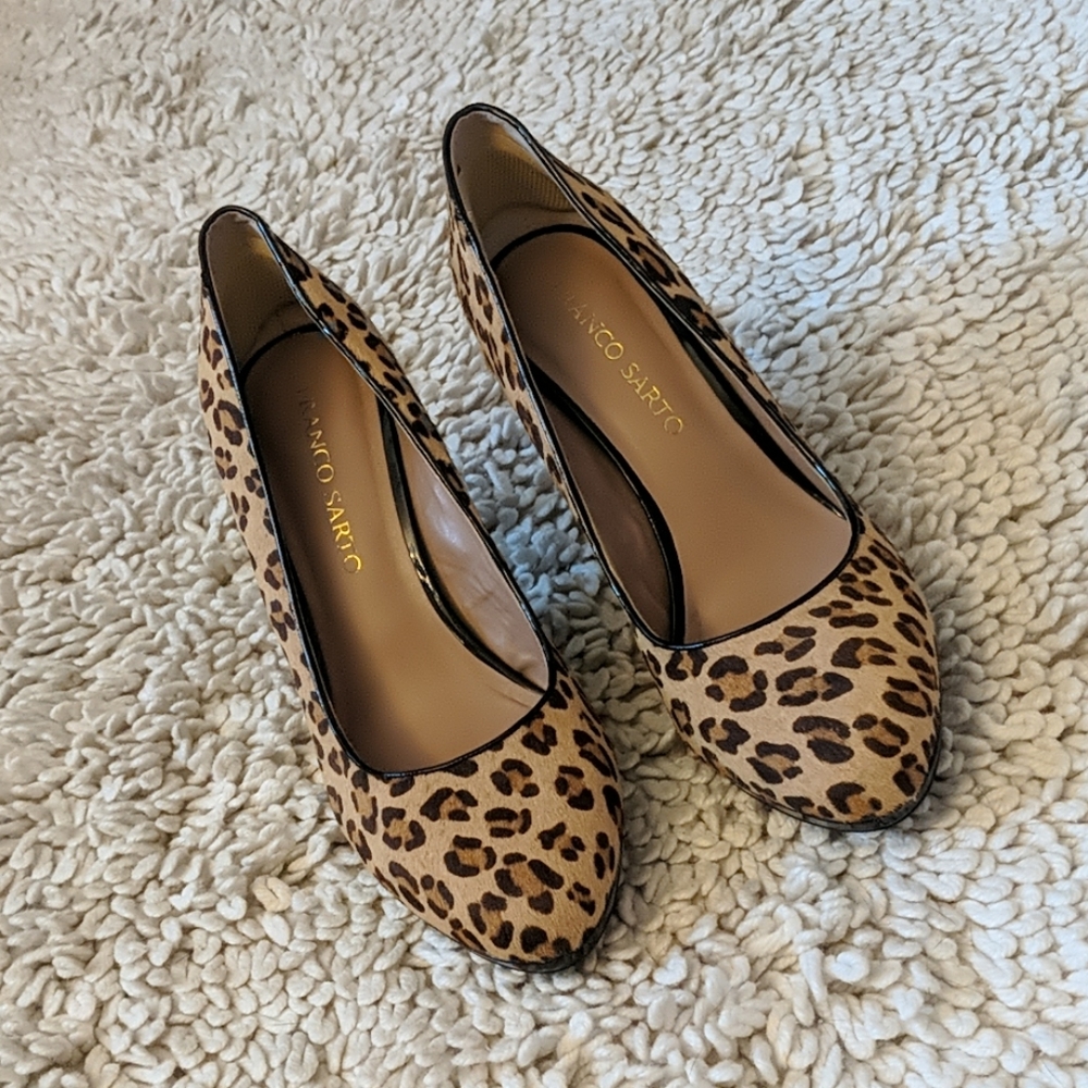Franco Sarto Leopard Pumps